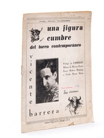 Une figura cumbre del toreo contemporaneo. Vicente Barrera.