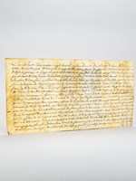 [ Reçu manuscrit d'un acte de transmission de propriété en Cerdagne, l'an 1788 : ] L'an 1788 le onzième décembre dans la ville de Vinça. Par devant nous notaire Roijal soussigné et témoins las nomm&e