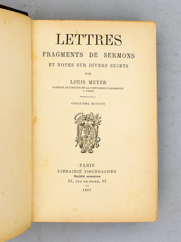 photo n°2 : Lettres, fragments de sermons et notes sur divers sujets