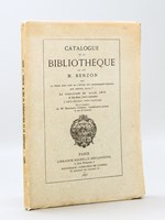 Catalogue de la Bibliothèque de feu M. Benzon, dont la vente aura lieu le Mercredi 21 avril 1875. Catalogue des Livres Rares et Précieux, Manuscrits et Imprimés. [ Livres d'heures manuscrits - Incunables, Aldes, Elseviers - Poëte