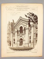 Monographies de Bâtiments Modernes - [ description de trois temples protestants ] Temple protestant à Lyon, Mr. Gaspard André, Architecte ; Temple protestant à St Sulpice de Royan ; Temple protestant, rue Maguelonne à Mo