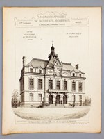 Monographies de Bâtiments Modernes - Mairie de la commune du Perreux (Seine), Mr. P. Mathieu Architecte [ désormais Hôtel-de-Ville, Le Perreux-sur-Marne ]