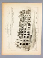 Monographies de Bâtiments Modernes - Maisons de la Place Notre Dame à Amiens (Somme), Mr. E. Douillet Architecte [ dite ' Maison du Pélerin ', Parvis de la Cathédrale, Amiens ]