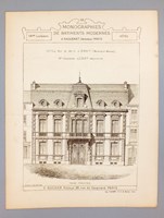 Monographies de Bâtiments Modernes - Hôtel rue de Metz à Nancy (Meutrhe-et-Moselle), Mr. Ferdinand Genay Architecte.