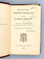 Dictionnaire Volof-Français précédé d'un abrégé de grammaire volofe par les RR. PP. missionnaires de la Congrégation du S. Esprit et du S. Coeur de Marie, Mission de Sénégambie.
