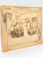 [ Photographie ancienne de mariage : ] Café-Restaurant du Rocher-Fleuri Vingdlet à Joinville-le-Pont [ vers 1890 ]