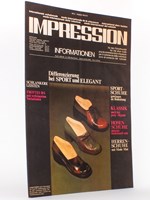 Impression , Internationale Schuhmode - Mode Internationale de la chaussure - International shoe-fashion , N° 3 , Herbst Winter 1973 74 : Differenzierung bei Sport und Elegant ; Sport-Schuhe gewinnen an Bedeutung ; Klassik auch bei jung-elegant ; Hose