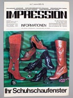 Impression , Internationale Schuhmode - Mode Internationale de la chaussure - International shoe-fashion , N° 7 , Herbst Winter 1975 - 1976 : Ihr Schuhschaufenster