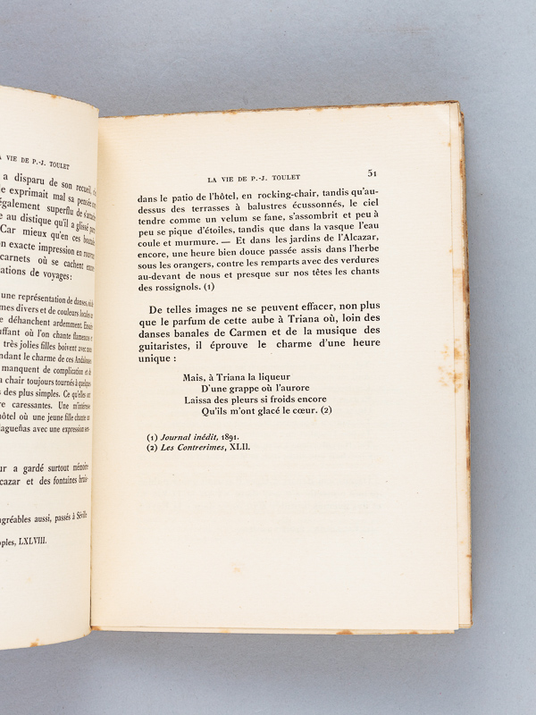 photo n°3 : La Vie de P.-J. Toulet [ Edition originale ]