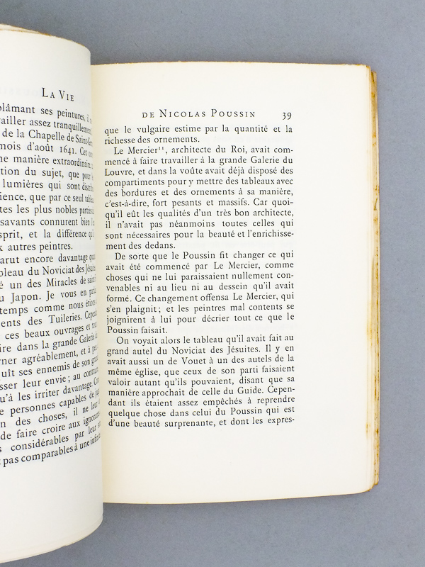 photo n°4 : Lettres de Nicolas Poussin. Précédées de la Vie du Poussin par Félibien.
