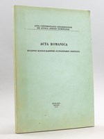 Acta Romanica. Eugenio Koltay-Kastner Octogenario Dedicata [ Livre dédicacé par l'auteur ] [ Contient : ] Lazlo Madacsy : Mérimée en Hongrie ; Arpad Berczik : Janos Erdelyi, dr vergleichende Literatuwissenschaftler ; Jeno Ujfal