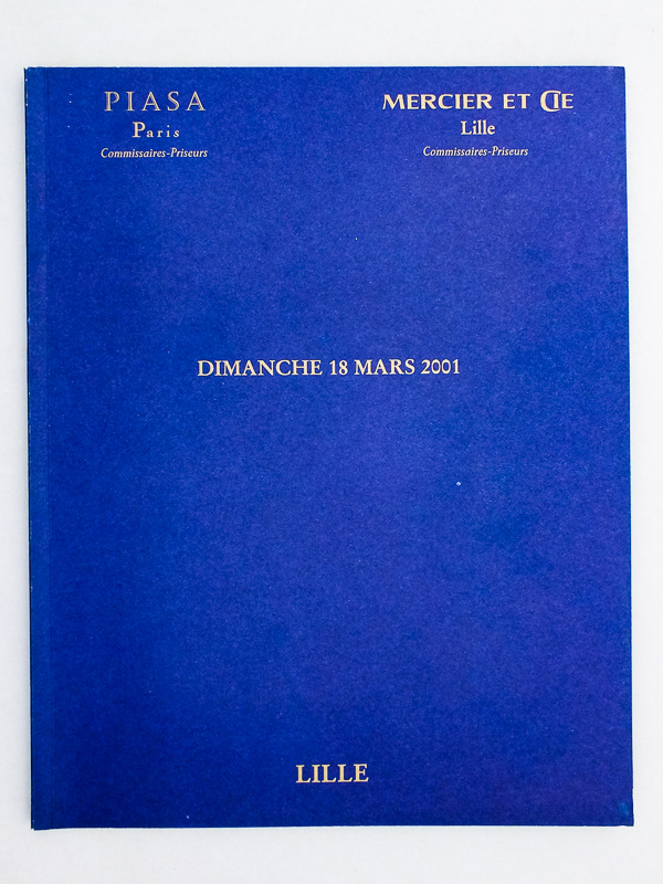 photo n°10 : [ Lot des 2 catalogues de vente du mobilier de la villa 'Le Croquet' ] Objet d'art, importants tableaux anciens, très bel ameublement provenant de la villa 'Le Croquet' et appartenant à divers, Vente à Lille, Dimanche 18 mars 2001 ;