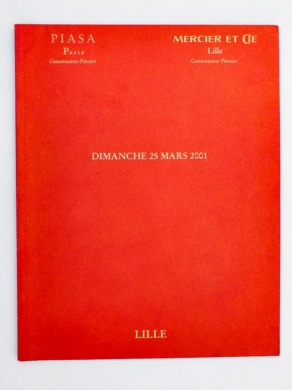 photo n°2 : [ Lot des 2 catalogues de vente du mobilier de la villa 'Le Croquet' ] Objet d'art, importants tableaux anciens, très bel ameublement provenant de la villa 'Le Croquet' et appartenant à divers, Vente à Lille, Dimanche 18 mars 2001 ;