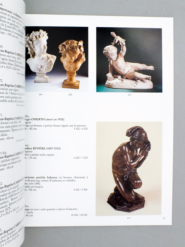 photo n°6 : [ Lot des 2 catalogues de vente du mobilier de la villa 'Le Croquet' ] Objet d'art, importants tableaux anciens, très bel ameublement provenant de la villa 'Le Croquet' et appartenant à divers, Vente à Lille, Dimanche 18 mars 2001 ;