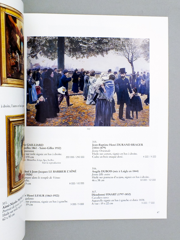 photo n°7 : [ Lot des 2 catalogues de vente du mobilier de la villa 'Le Croquet' ] Objet d'art, importants tableaux anciens, très bel ameublement provenant de la villa 'Le Croquet' et appartenant à divers, Vente à Lille, Dimanche 18 mars 2001 ;