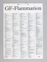 Catalogue de librairie de la collection GF-Flammarion [ vers 1989 ] 'Les grandes oeuvres sont dans la GF-Flammarion'
