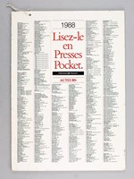 Catalogue de librairie de la collection Presses-Pocket [1988 ]