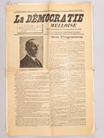 La Démocratie Melloise. Organe Républicain de l'Arrondissement de Melle [ Première Année N°1, 2, 3 et 4 - du 10 avril au 1er mai 1932 - Complet ]