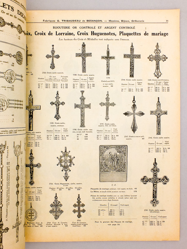 photo n°5 : Fabriques G. Tribaudeau, Besançon : Montres, Bijoux, Orfèvrerie ( Catalogue général n° 73 ) 1922-1923