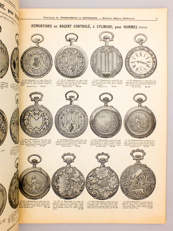 photo n°6 : Fabriques G. Tribaudeau, Besançon : Montres, Bijoux, Orfèvrerie ( Catalogue général n° 73 ) 1922-1923