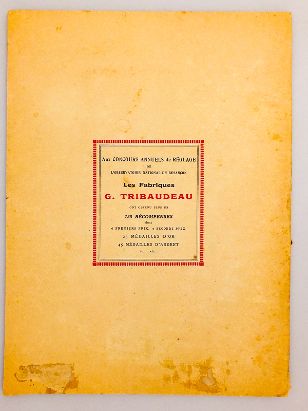 photo n°8 : Fabriques G. Tribaudeau, Besançon : Montres, Bijoux, Orfèvrerie ( Catalogue général n° 73 ) 1922-1923
