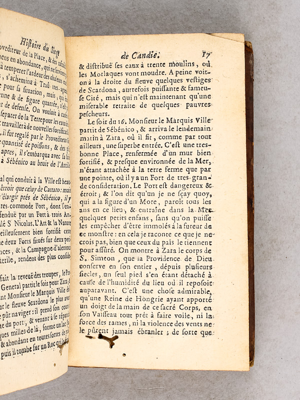 photo n°3 : Histoire des Voyages de Monsieur le Marquis Ville en Levant, et du siège de Candie