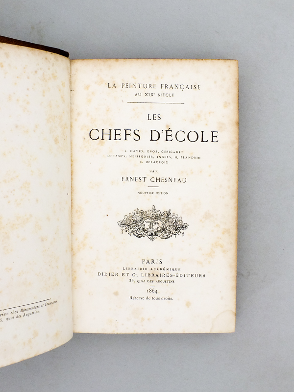 photo n°2 : La Peinture Francaise Au XIXe Siecle - Les chefs d'école: L. David, Gros, Géricault, Decamps, Meissonier, Ingres, H. Flandrin, E. Delacroix.