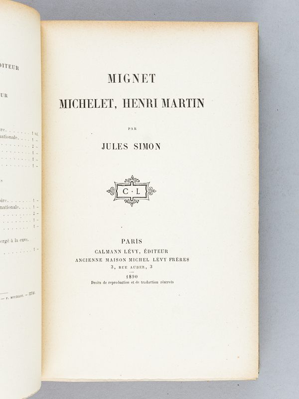 photo n°2 : Mignet, Michelet, Henri Martin