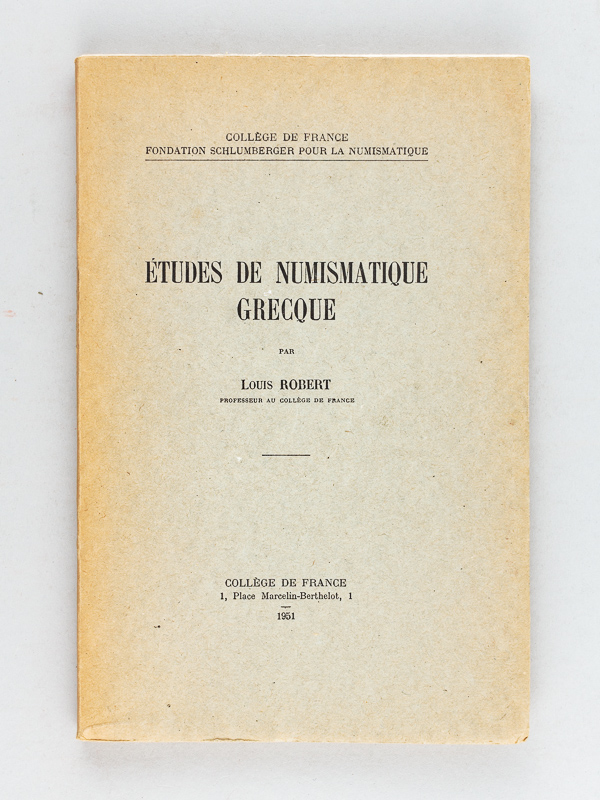 photo n°9 : Etudes de numismatique grecque [ Edition originale ]