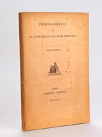 Procès-Verbaux de la Conférence d'Alsace-Lorraine. Tome Premier