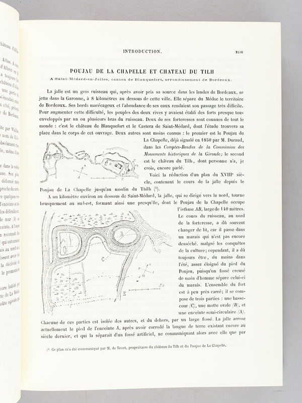 photo n°7 : La Guyenne Militaire. (2 Tomes et Planches - Complet). La Guienne Militaire. Histoire et Description des Villes fortifiées, forteresse et châteaux construits dans le pays qui constitue actuellement le département de la Gironde pendant