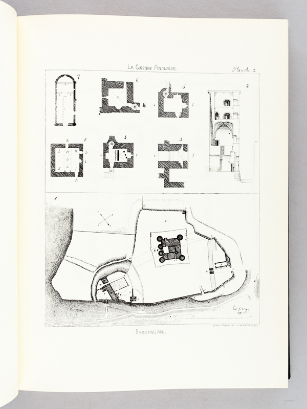 photo n°9 : La Guyenne Militaire. (2 Tomes et Planches - Complet). La Guienne Militaire. Histoire et Description des Villes fortifiées, forteresse et châteaux construits dans le pays qui constitue actuellement le département de la Gironde pendant