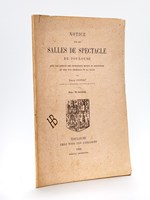 Notice sur les Salles de Spectacle de Toulouse avec les dessins des principaux motifs de sculpture et une vue générale de la Salle [ Edition originale ]