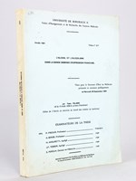 L'alcool et l'alcoolisme dans la bande dessinée d'expression française. Thèse pour le Doctorat d'Etat en Médecine soutenue le mercredi 28 septembre 1984