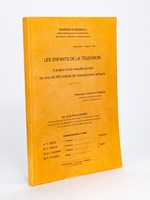 Les Enfants de la Télévision. A propos d'une enquête portant sur plus de 500 enfants de l'enseignement primaire. Année 1974