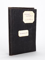 Notes de cours manuscrites : Cours de Mécanique rationnelle. Mécanique du point. Cinématique (2 cahiers manuscrits)