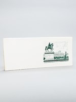 Belle carte orné d'une eau-forte : Lyon, Place Bellecour [ Lot de 45 cartes à plier sur beau vélin BFK Rives format 30 x 12 cm ]