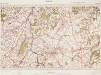 Nivelles 1 : 40.000 Sonderausgabe VII 1941 Nur für Dienstgebrauch. Belgien Blatt Nr 39 [ German military map - Nivelles, Belgique (Belgien - Belgium) ]