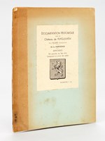 Documentation Historique sur le Château de Puyguilhem près Villars (Dordogne). De La Marthonie. Armoiries de gueules au lion d'or, Lampassé et armé de sable.