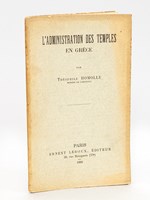 L'Administration des Temples en Grèce [ Edition originale ]