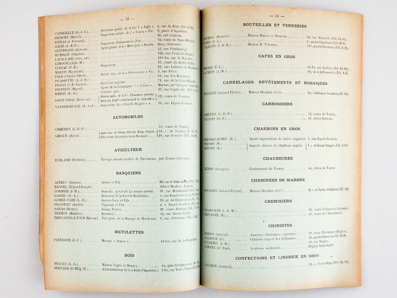 photo n°5 : Annuaire de l'Association des Officiers de réserve et de l'Armée Territoriale de Bordeaux arrêté au 23 mai 1912