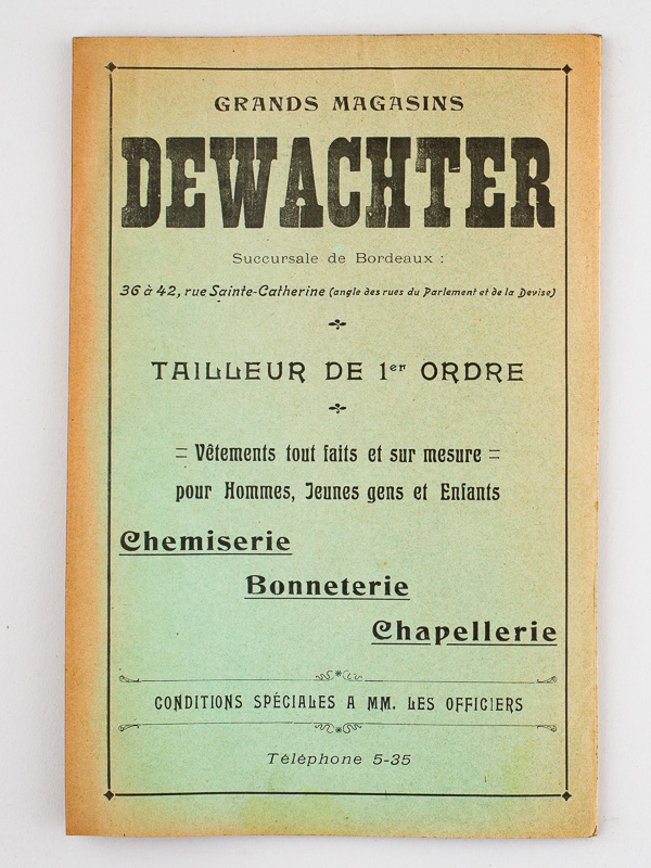 photo n°8 : Annuaire de l'Association des Officiers de réserve et de l'Armée Territoriale de Bordeaux arrêté au 23 mai 1912