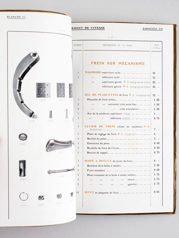 photo n°10 : Automobiles Delaunay-Belleville. Paris - Nice - Biarritz. Catalogue de Pièces de rechange 1912. Catalogue des Pièces détachées Voiture 15-20 HP, 6 cylindres 1912 [ Edition originale ]
