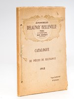 Automobiles Delaunay-Belleville. Paris - Nice - Biarritz. Catalogue de Pièces de rechange 1912. Catalogue des Pièces détachées Voiture 15-20 HP, 6 cylindres 1912 [ Edition originale ]
