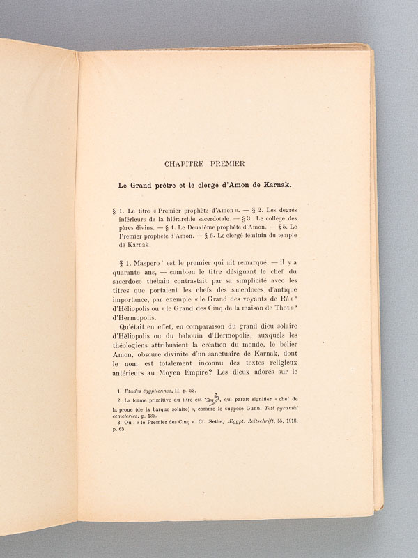 photo n°4 : Histoire des Grands Prêtres d'Amon de Karnak jusqu'à la XXIe Dynastie