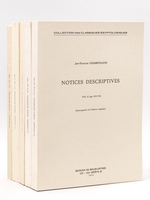 Notices descriptives (2 Tomes en 5 Volumes - Complet)