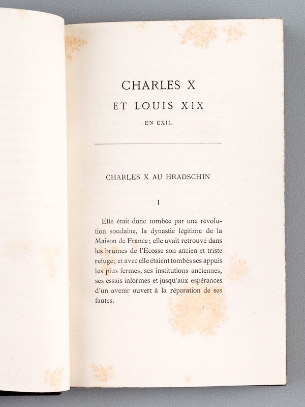 photo n°4 : Charles X et Louis XIX en exil. Mémoires inédits du Marquis de Villeneuve, publiés par son arrière-petit-fils [ Edition originale ]