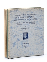 [ Lot de 5 ouvrages ] Translations, rythmiques de poèmes & fragments des grands poètes latins. Virgile, Horace, Catulle, Tibulle, Properce, Ovide [ Livre dédicacé par l'auteur ] [On joint : ] Le Rythme poétique et psychi