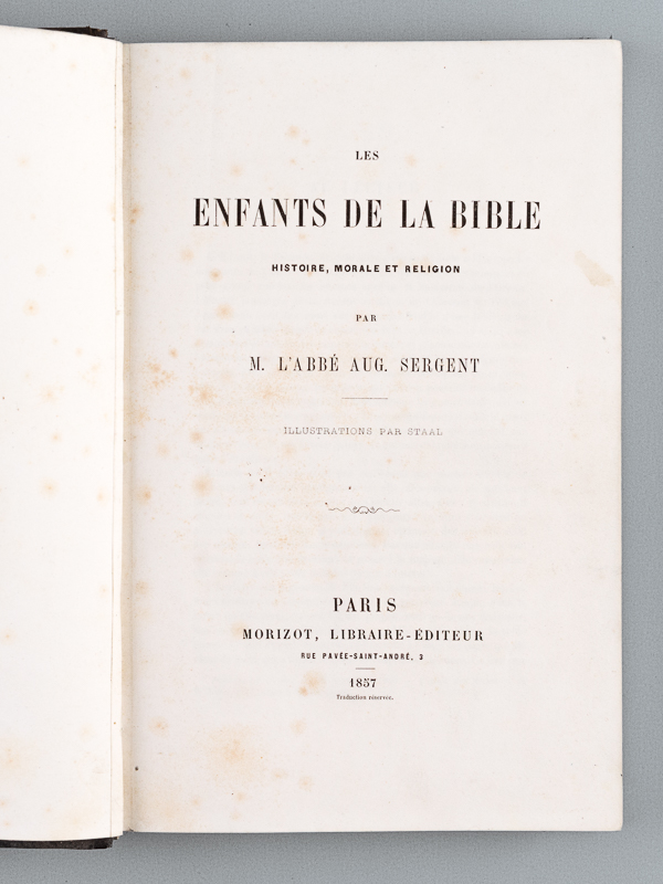 photo n°4 : Les Enfants de la Bible. Histoire, morale et religion.