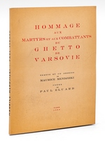 Hommage aux martyrs et aux Combattants du Ghetto de Varsovie [ Livre dédicacé par l'illustrateur ]